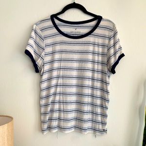 COPY - Soft & sexy blue striped T-shirt